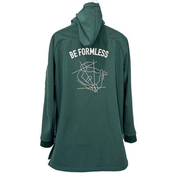 DOE Be Formless Jungle Green White Embroidered Hooded Jacket size XL Streetwear - Picture 1 of 16